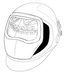 3M™ Speedglas™ Helmet 9100, Welding Safety 06-0300-51SW, with SideWindows with Headband and Silver Front Panel