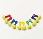 3M™ E-A-R™ Express™ Pod Plugs™ Uncorded Earplugs, Hearing Conservation Assorted Color Grips 321-2200 in Pillow Pack