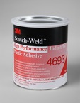 3M™ Scotch-Weld™ High Performance Industrial Plastic Adhesive 4693 Light Amber, 1 gal