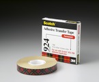 Scotch® ATG Adhesive Transfer Tape 924 Clear, 0.50 in x 36 yd 2.0 mil, 12 Roll