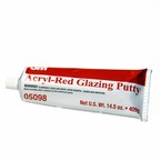 3M™ Acryl-Red Glazing Putty 5098, 14.5 oz Tube